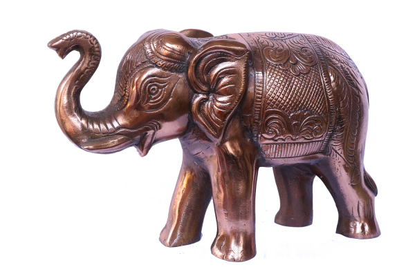 Brass Elephant Showpiece for Home Decor