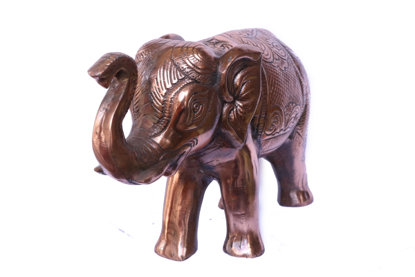 Brass Elephant Showpiece for Home Decor