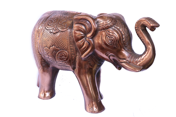 Brass Elephant Showpiece for Home Decor