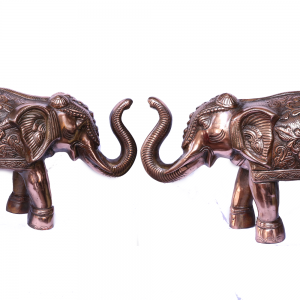 Brass Two Piece Elephants Set