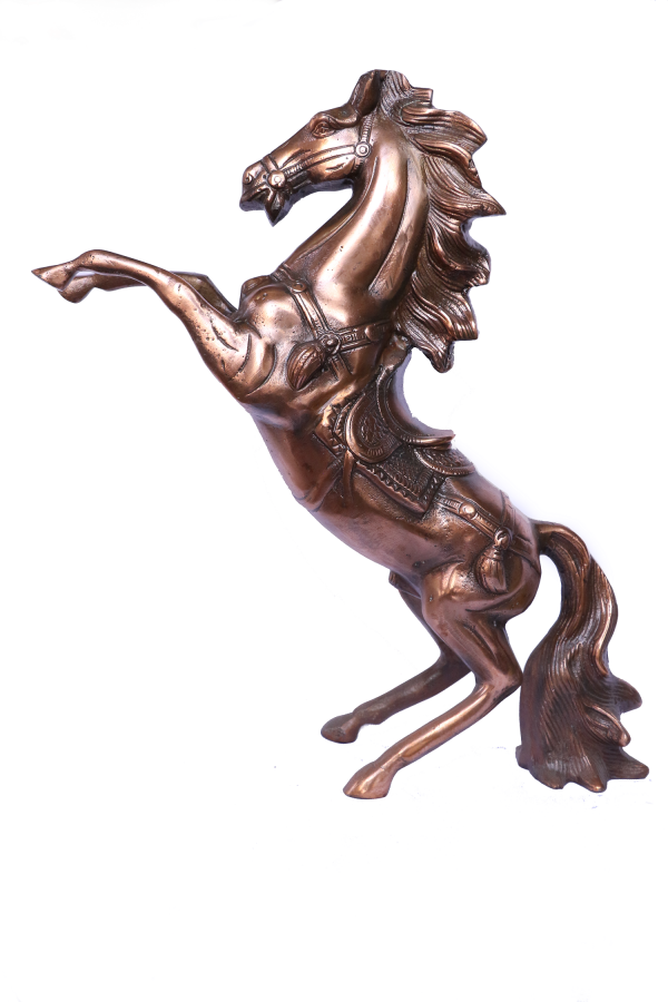 Brass Horse on Two Legs Standing
