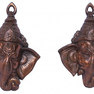 Unique Brass Elephant Face Show Piece for Home Decor