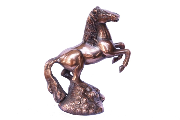 Two Legs Standing Unique Brass Horse
