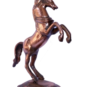 Two Legs Standing Brass Horse